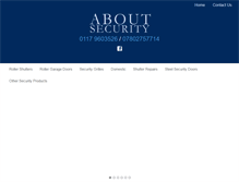 Tablet Screenshot of about-security.co.uk
